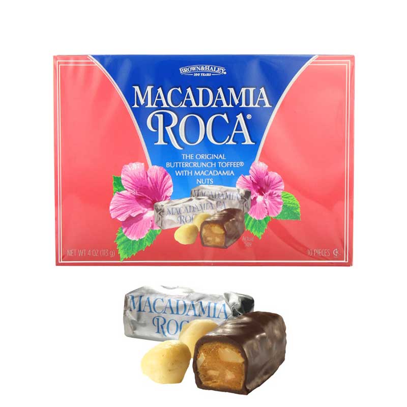 Brown & Haley Macadamia Roca Buttercrunch Toffee Box 140g (Set o